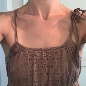 Earth-tone Eyelet J.Crew Sundress